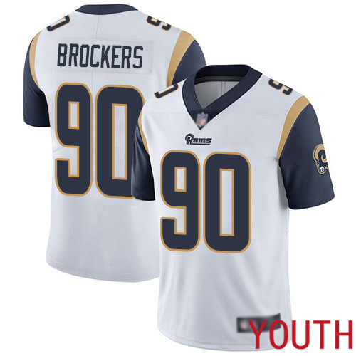 Los Angeles Rams Limited White Youth Michael Brockers Road Jersey NFL Football #90 Vapor Untouchable